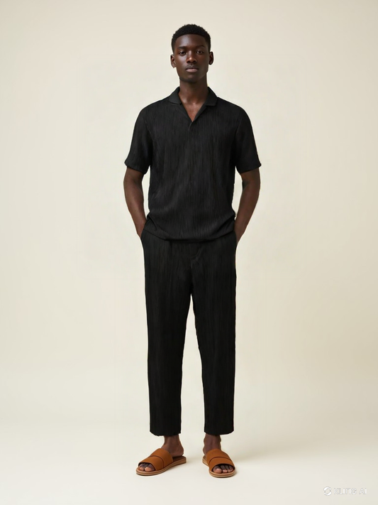 Cotton Polo & Pantalon Suit