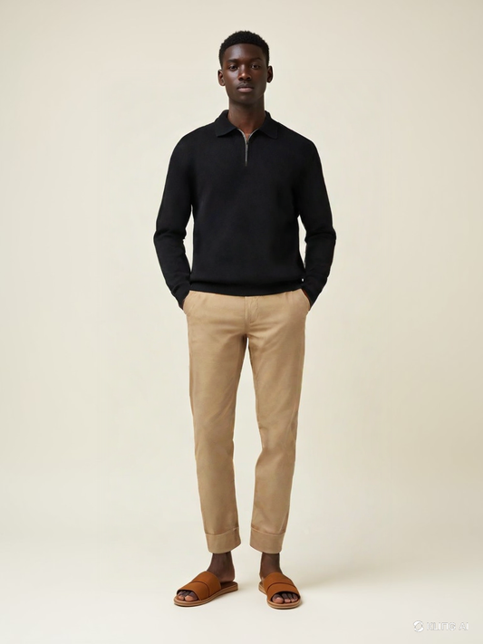 Cesare Half Zip Sweater